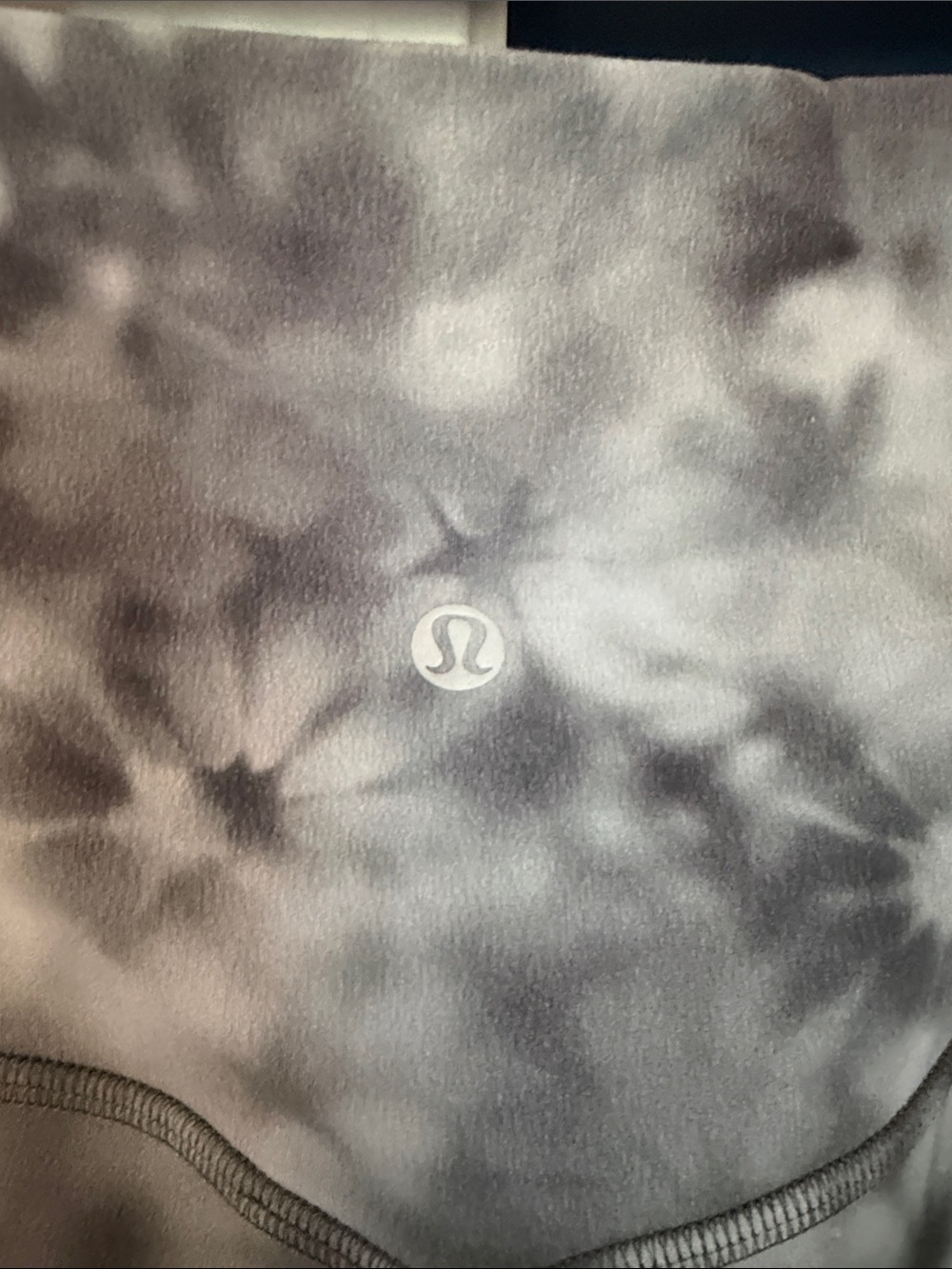 lululemon athletica Heather Gray floral Tie-Dye High-Rise Leggings NWOT 12 - Picture 4 of 4